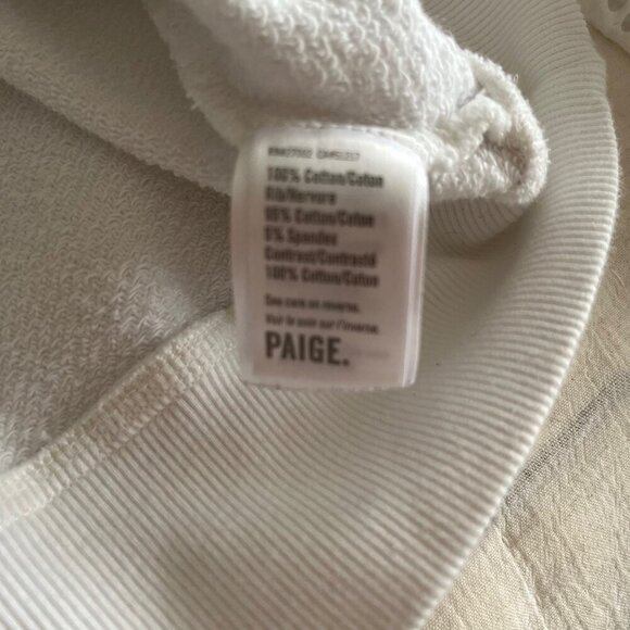 PAIGE Cotton Eyelet Sweatshirt | Size Medium - Picture 12 of 12